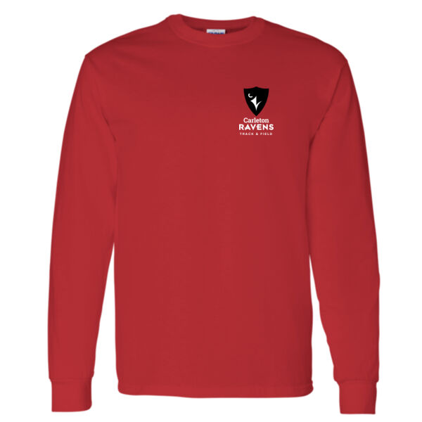Gildan Unisex Track & Field Emblem Printed Long Sleeve Thumbnail