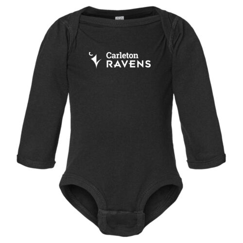 Rabbit Skins Horizontal CU Eye & Beak Printed Fine Jersey LS Bodysuit Thumbnail